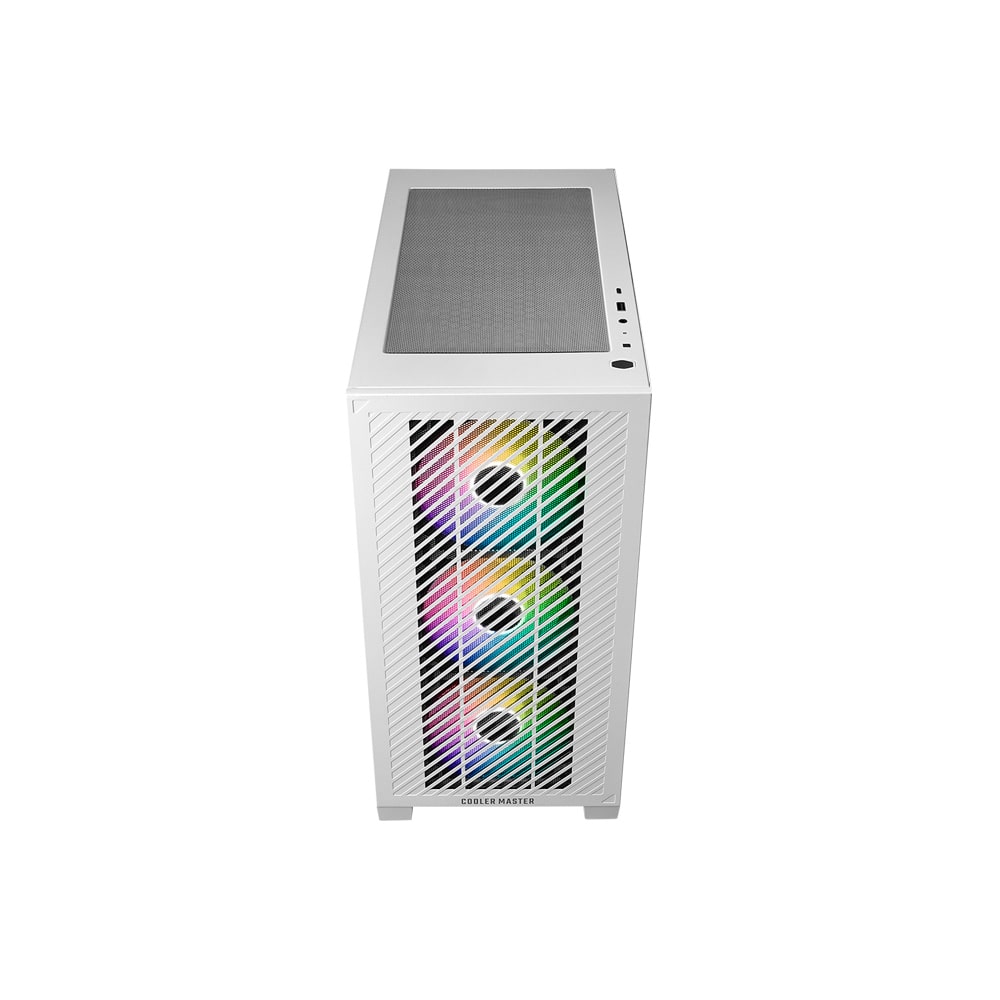 Vỏ Case Cooler Master ELITE 301 White (Matx, 3 Fan ARGB) - Ảnh 3