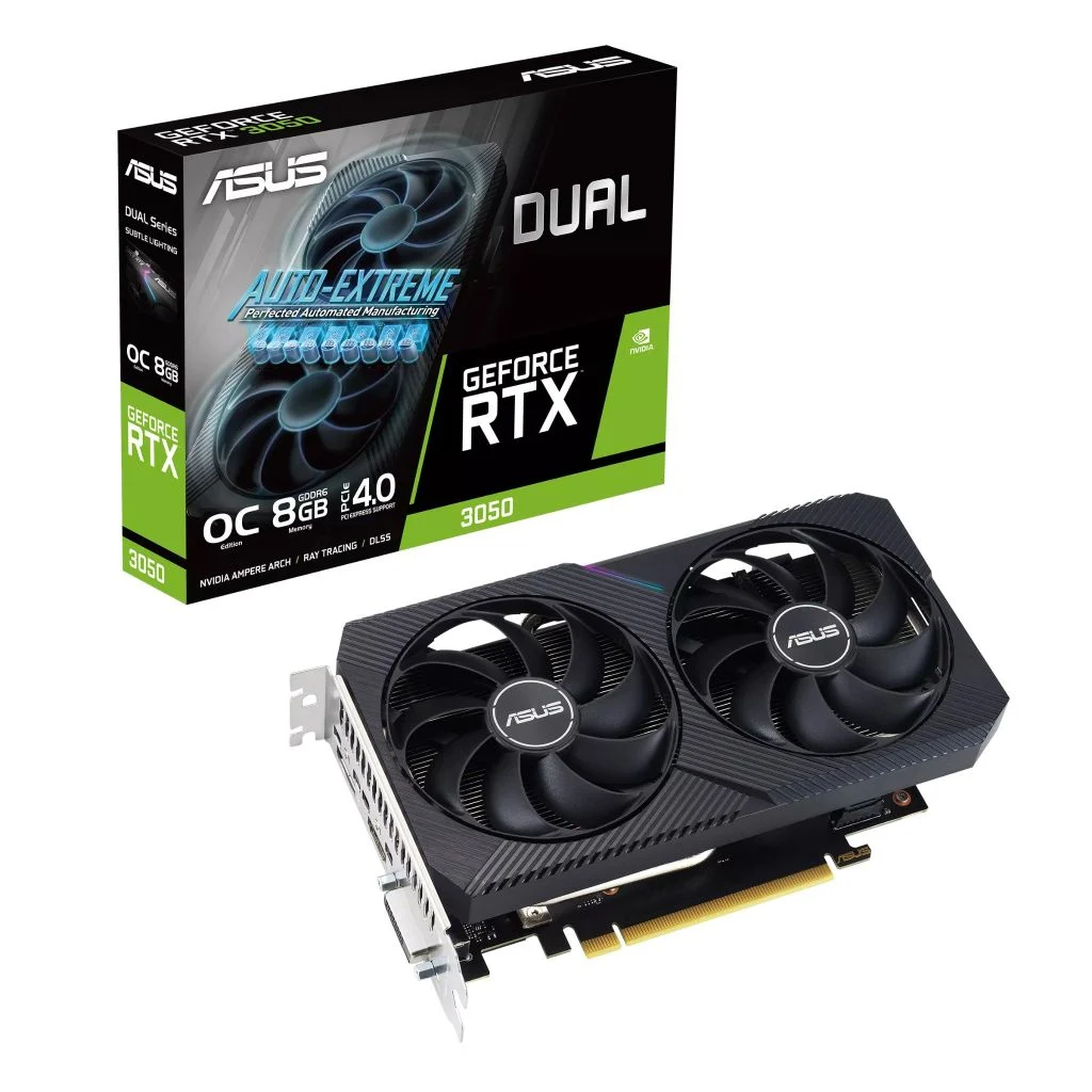 VGA Asus Dual RTX 3050 OC 8GB V2 (DUAL-RTX3050-O8G-V2)